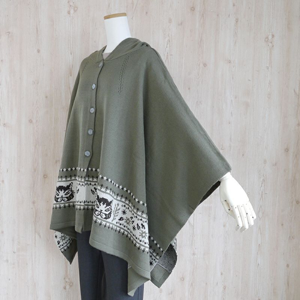 ニットポンチョ F メヒコ KH わちふぃーるど ダヤン : わちふぃーる