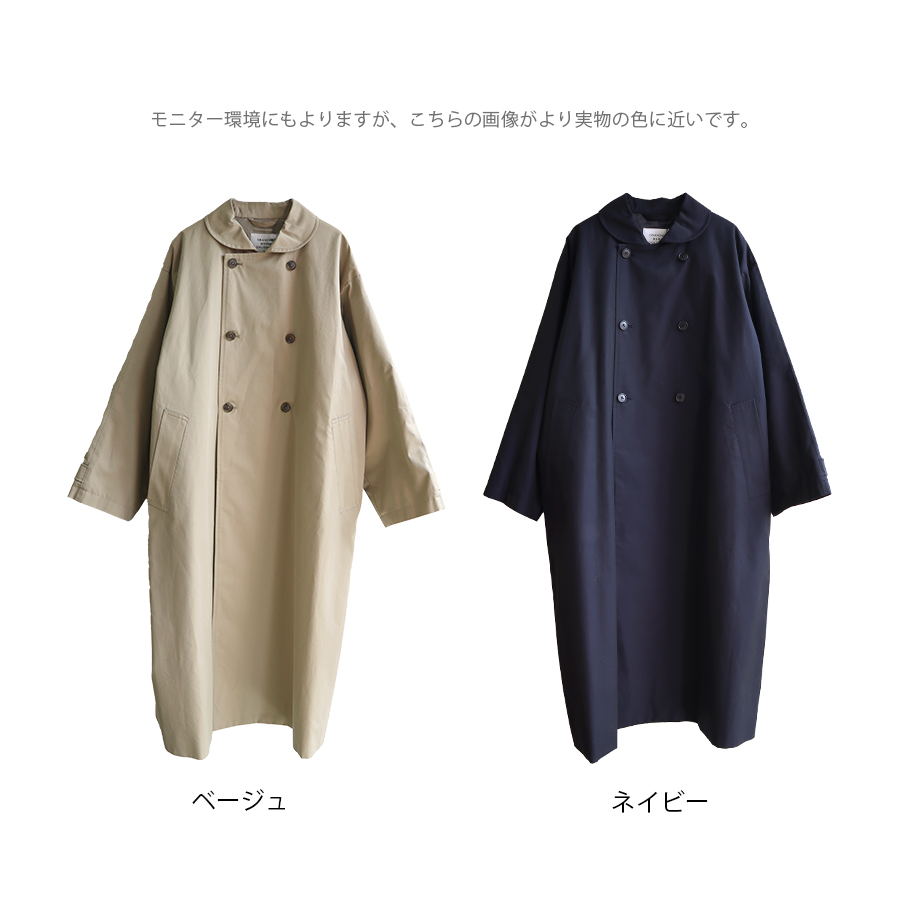 ラウンドカラーロングトレンチコート GRANDMA MAMA DAUGHTER : W