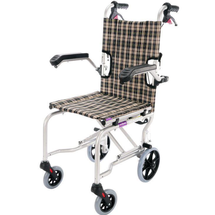 カドクラ 車椅子 車いす 車イス 軽量 コンパクト 簡易 介助用 足漕ぎ