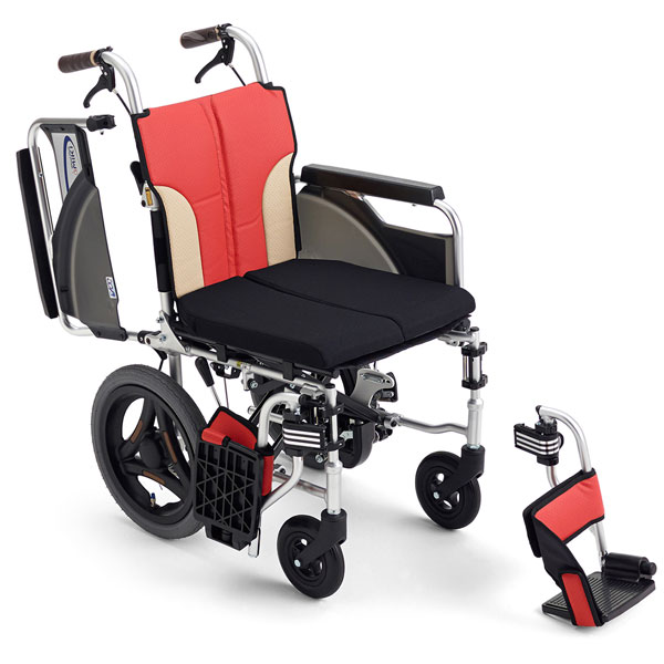 ミキ 車椅子 介助式 MiKi スキット+とまっティ 多機能 自動ブレーキ