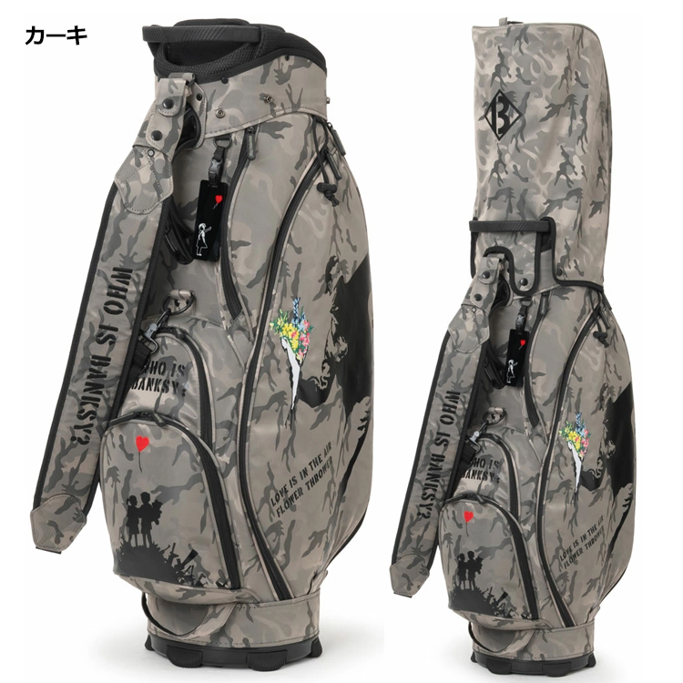 バンクシー カート キャディバッグ BACB-04 【Banksy】迷彩柄【グレー