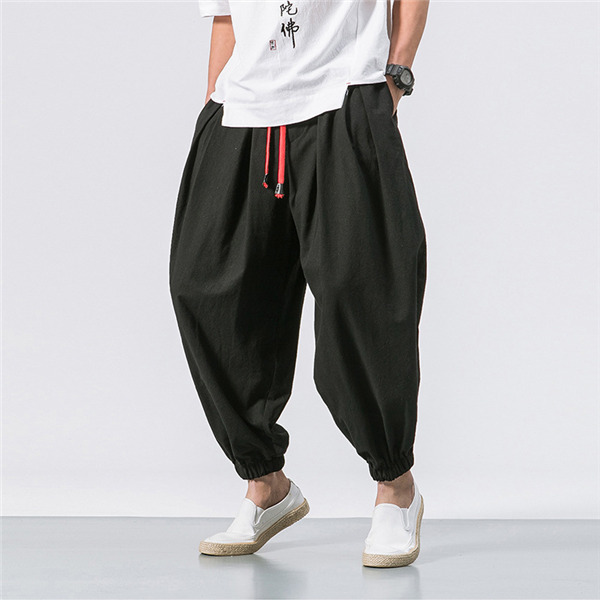 2点購入で300円OFF】サルエルパンツ メンズ ロング ワイドパンツ