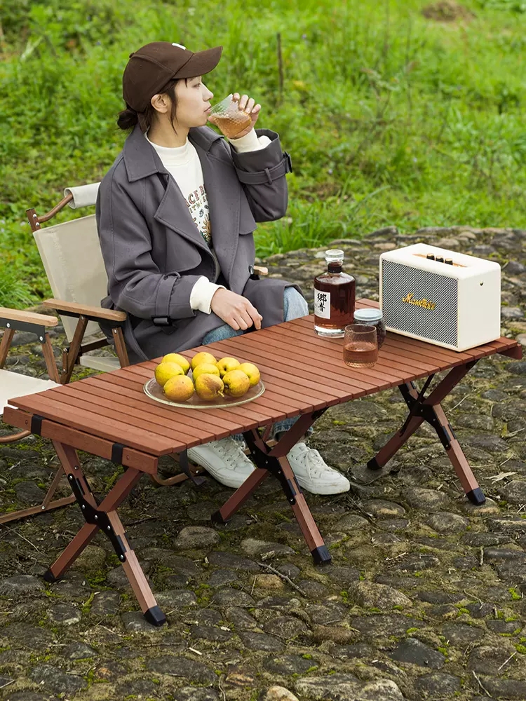 キャンプ テーブル 60cm 90cm 120cm アウトドアテーブル 木製 木目