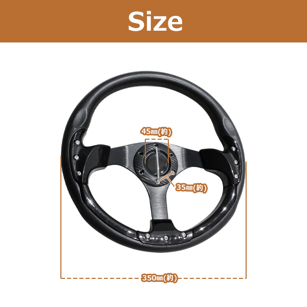 モモ形状 MOMO ステアリング ブラック 35Φ35cm GRIP ROYAL/AVENUE