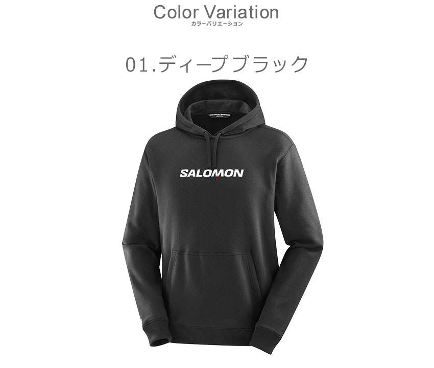 SALOMON（サロモン） パーカー メンズ LOGO PERFORMANCE HOODIE