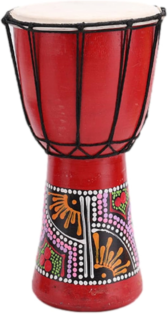 ジャンベ 手作りアフリカンドラム 木製パーカッション 打楽器 ランダム