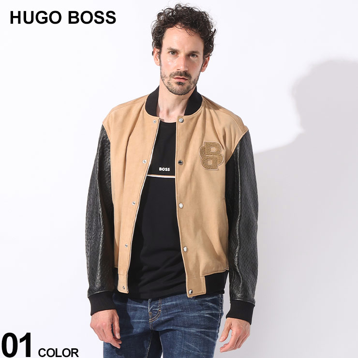 HUGO BOSS（ヒューゴ・ボス） レザー スエード モノグラムロゴ