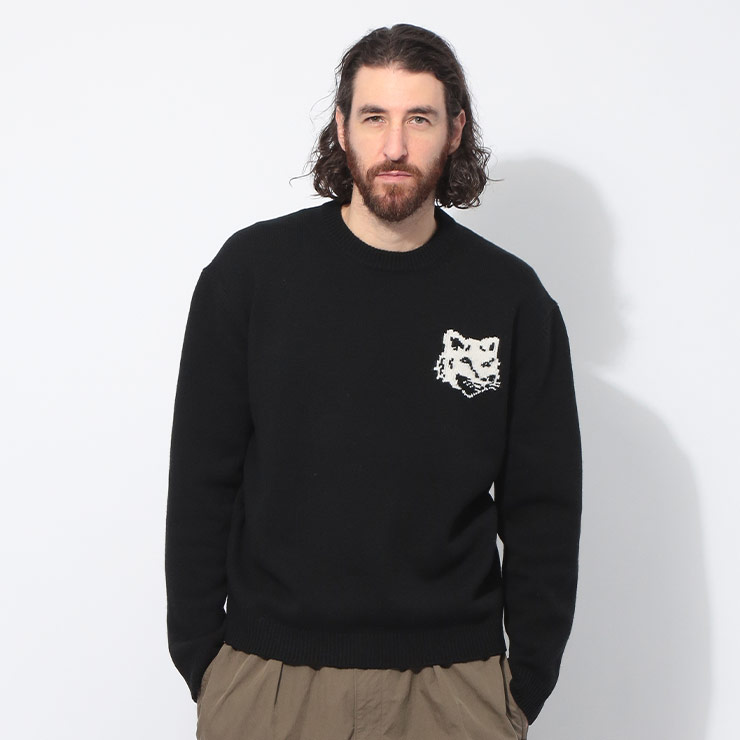 MAISON KITSUNE（メゾン キツネ） ウール クルーネック セーター