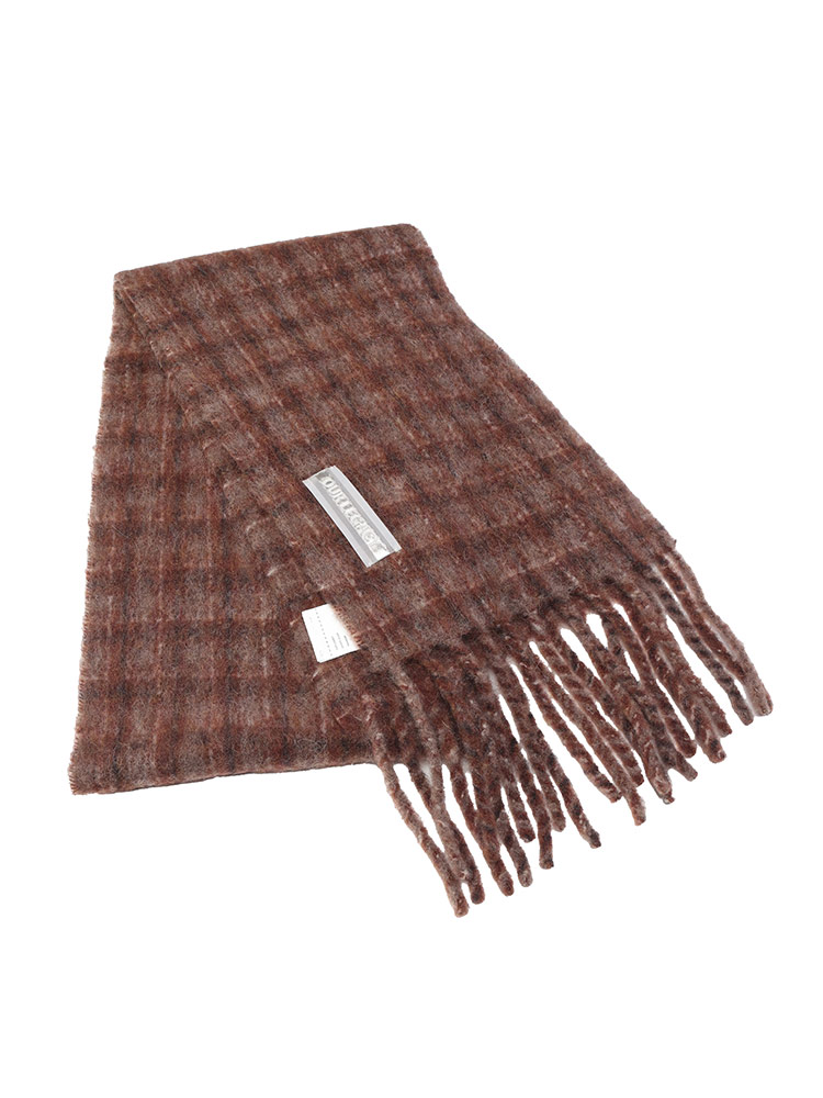 OUR LEGACY チェック柄マフラー 安全ピン付き OUR LEGACY チェック柄