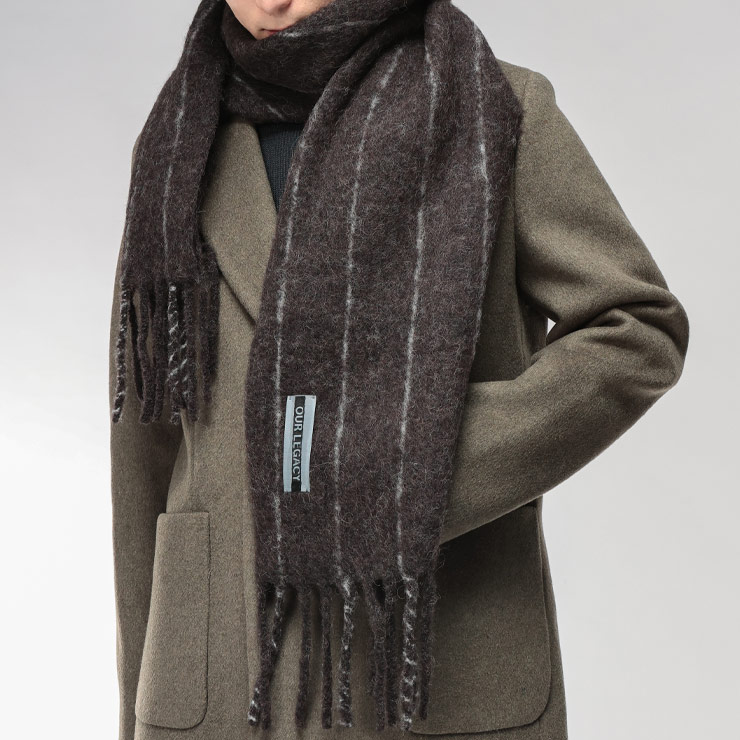 Our Legacy（アワーレガシー） マフラー メンズ ロゴ アルパカ混