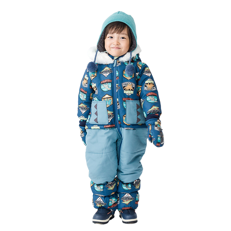 GrinLab（グリンラボ） キッズ ジャンプスーツ 男の子 ダイナソー