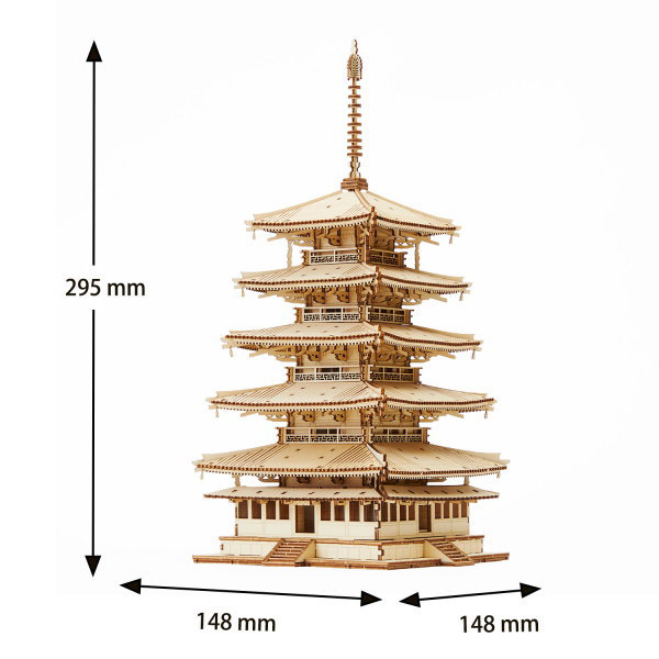 ki-gu-mi 建造物 プラモデル・模型 五重塔 KGM-GOJUNOTO : 1MORE