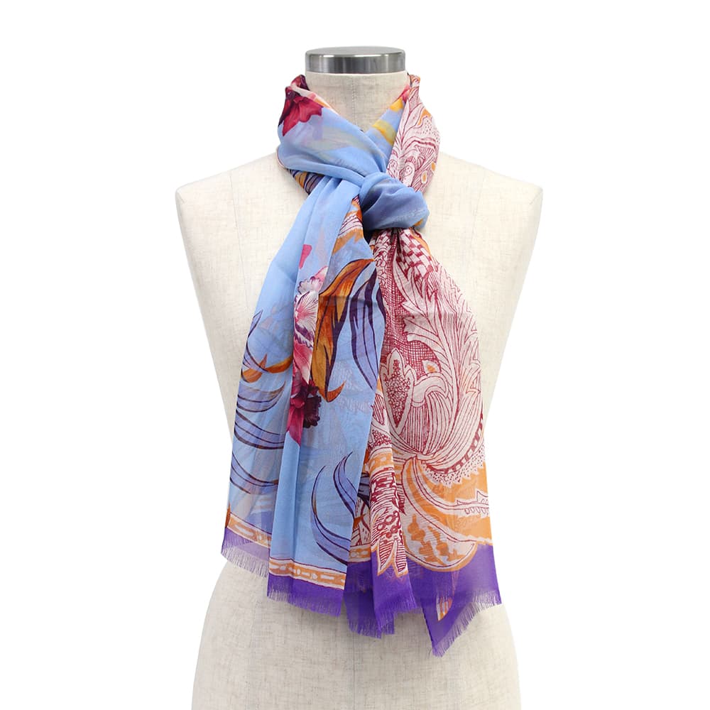 ETRO（エトロ） 並行輸入品 スカーフ シルク マルチカラー Scarf Multi