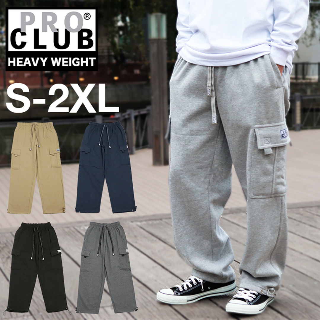 PRO CLUB（プロクラブ） カーゴパンツ スウェットパンツ メンズ