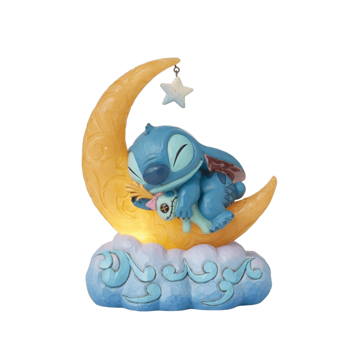 Stitch and Scrump on LED Moon スティッチ・スクランプ LED ムーン