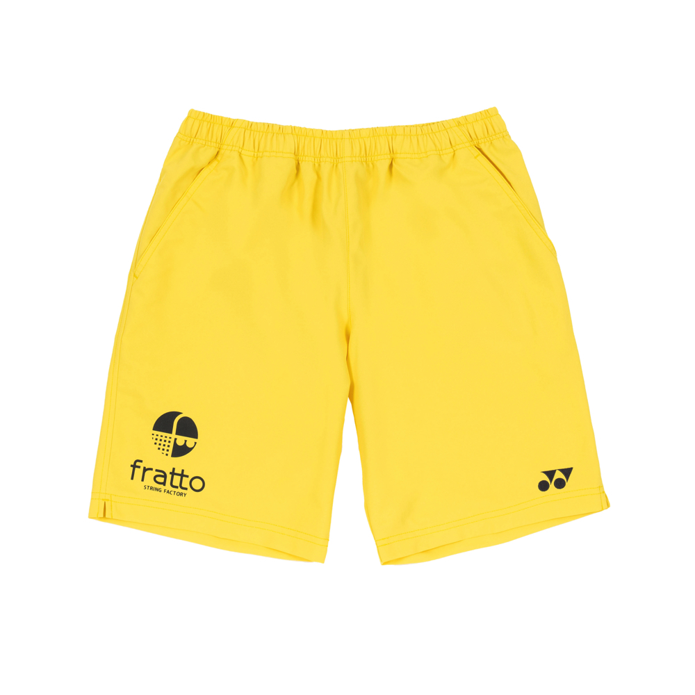 fratto / YONEX frattoロゴ入り ハーフパンツ イエロー 15150