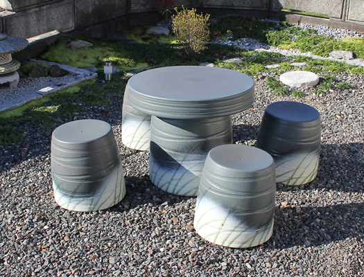 ガーデンテーブルセット設置例一覧 - 信楽焼 専門店しがらき