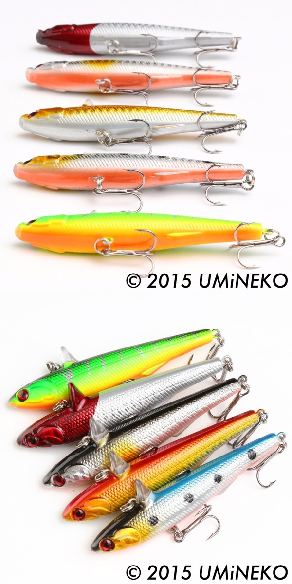 ローリング ベイト アクション シンキング ミノー セット ウミネコ