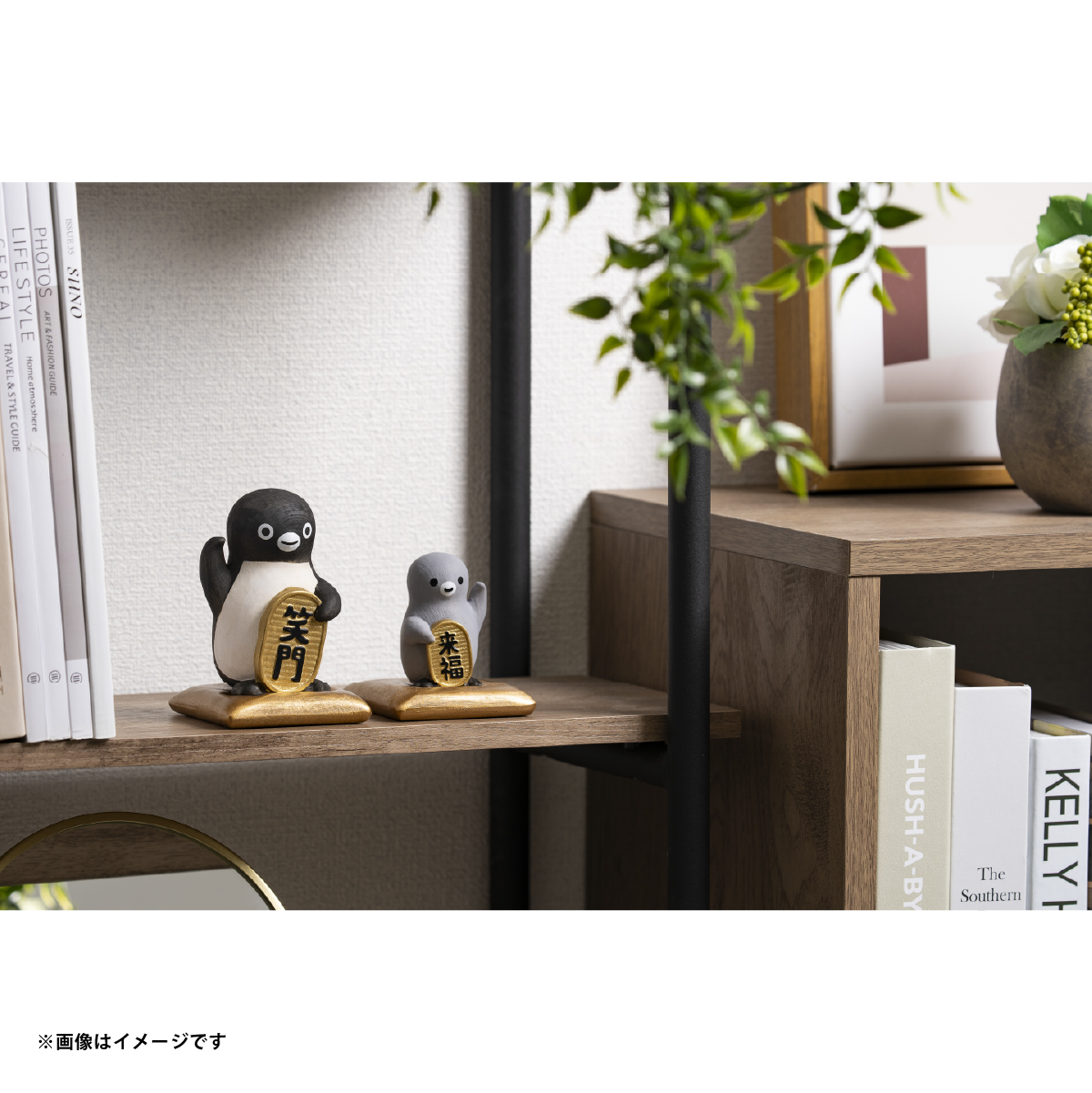 予約販売】【雑貨】Suicaのペンギン木彫りの招きペンギン(笑門来福