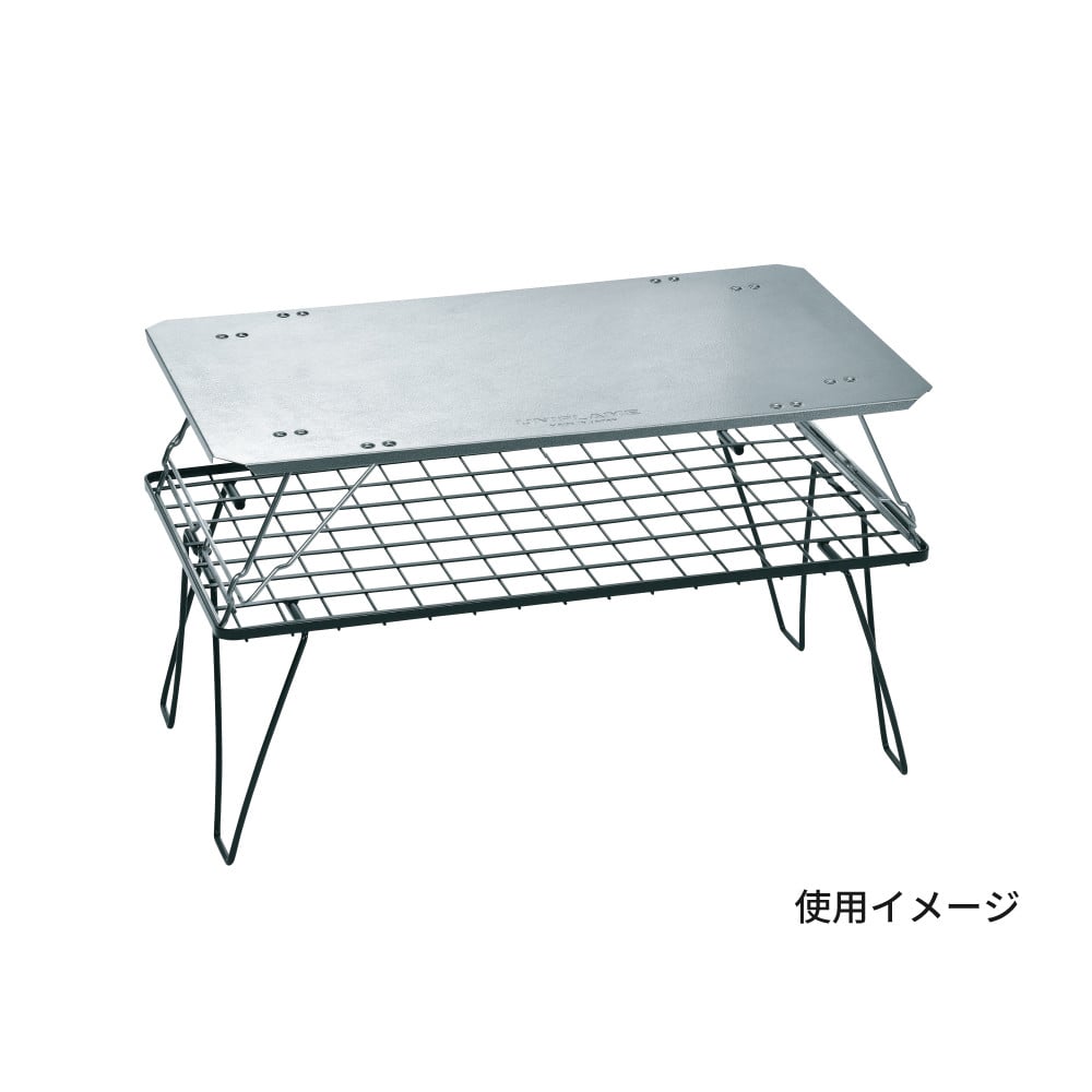 UNIFLAME フィールドラック シルバー 3点 ウッド天板1点 UNIFLAME