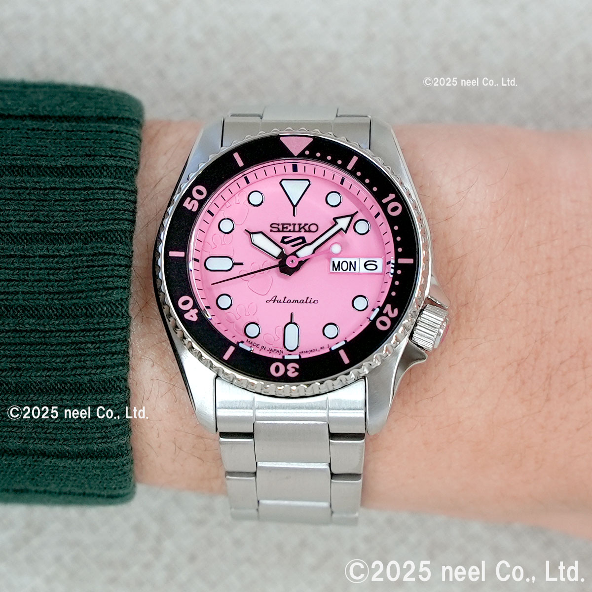 セイコー5 スポーツ SEIKO 5 SPORTS 自動巻き PINK PANTHER コラボ限定