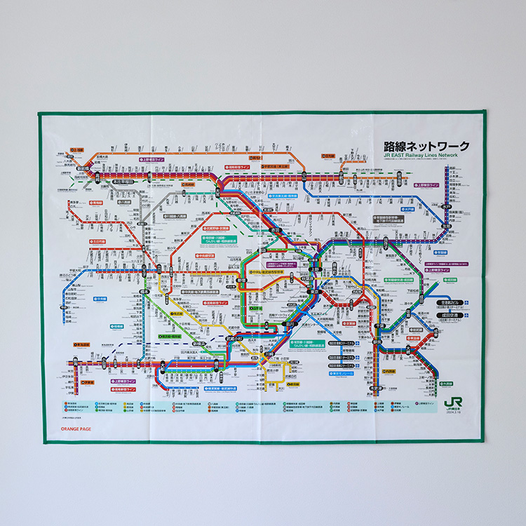 JR東日本 東京近郊路線図レジャーシート2024:TRAINIART JRE MALL店通販