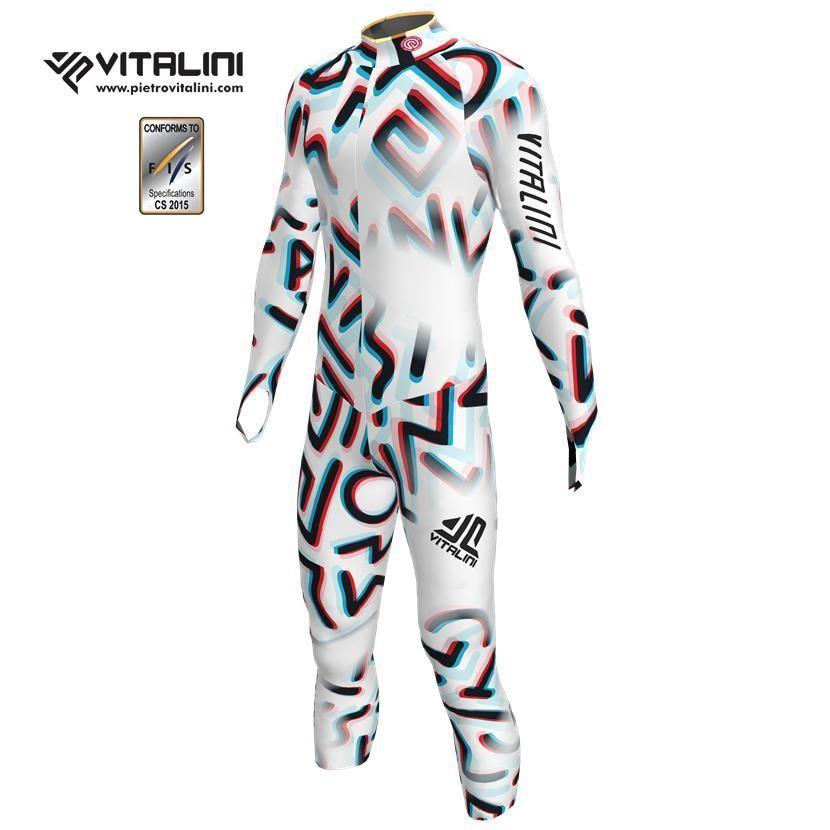 25 VITALINI ヴィタリーニ RACE SUIT ALPINE SKI FIS 【VP36】【WHITE