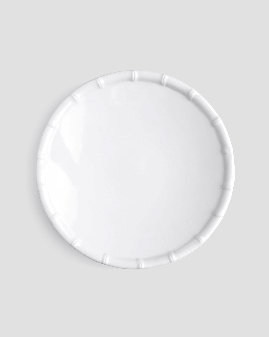 Zen Bamboo White Melamine Dinner Plate – Q Home