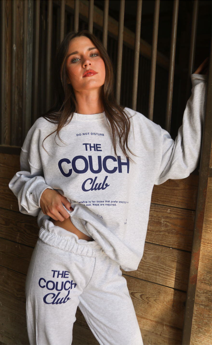 charlie southern: couch club sweatshirt - ash – Riffraff