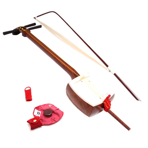 胡弓紫檀三折れ棹，胴花梨材，竹弓，付属品 【公式通販】