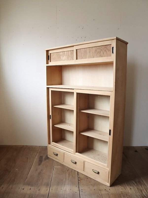 引き出し付きマス目の収納棚 - 古道具＋original‐紫山‐ shizan