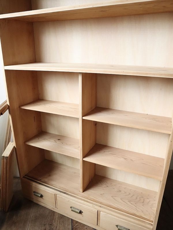 引き出し付きマス目の収納棚 - 古道具＋original‐紫山‐ shizan