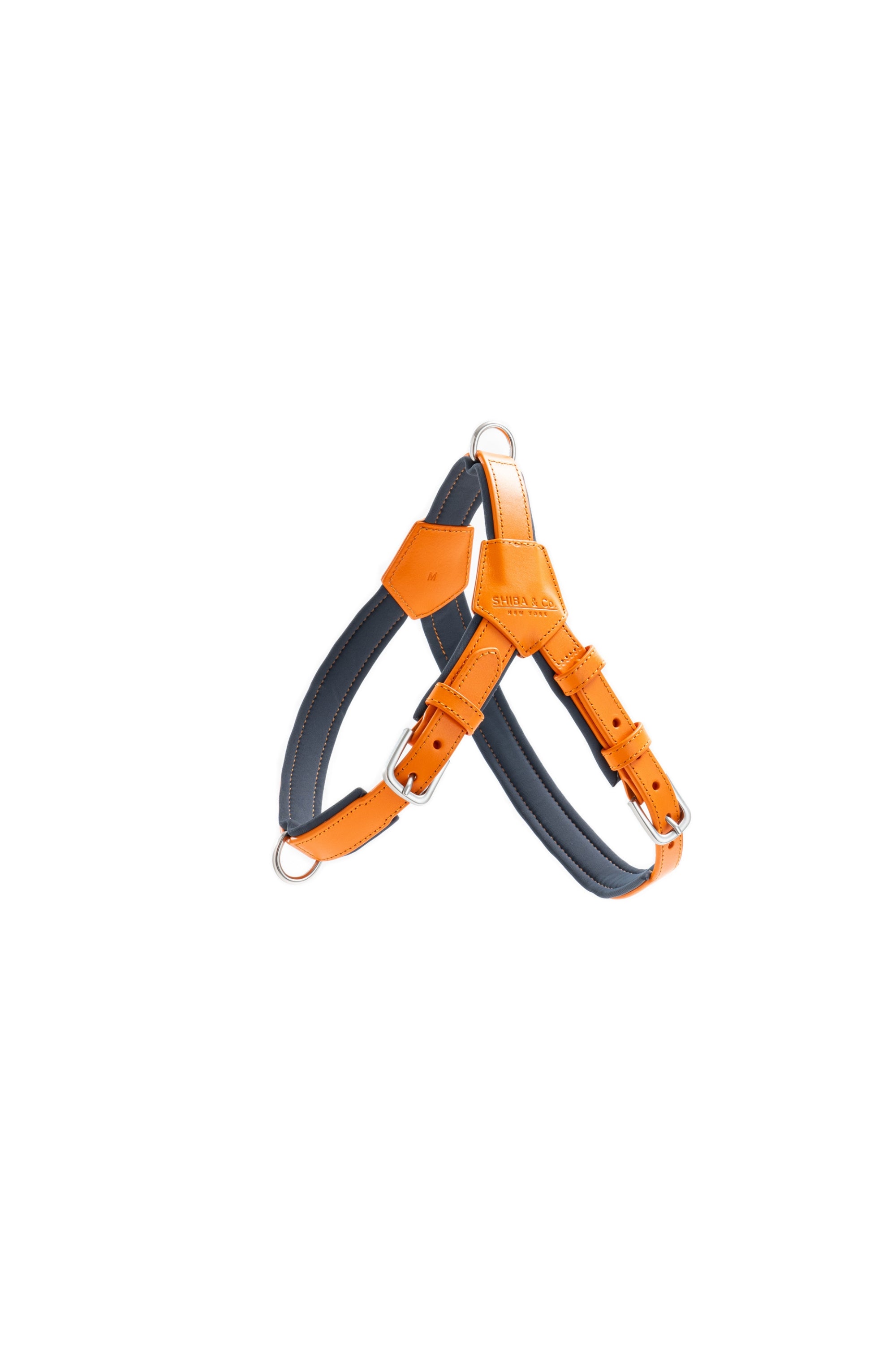 Milano Dog Harness in Italian Leather - Iconic Orange – SHIBA & CO.
