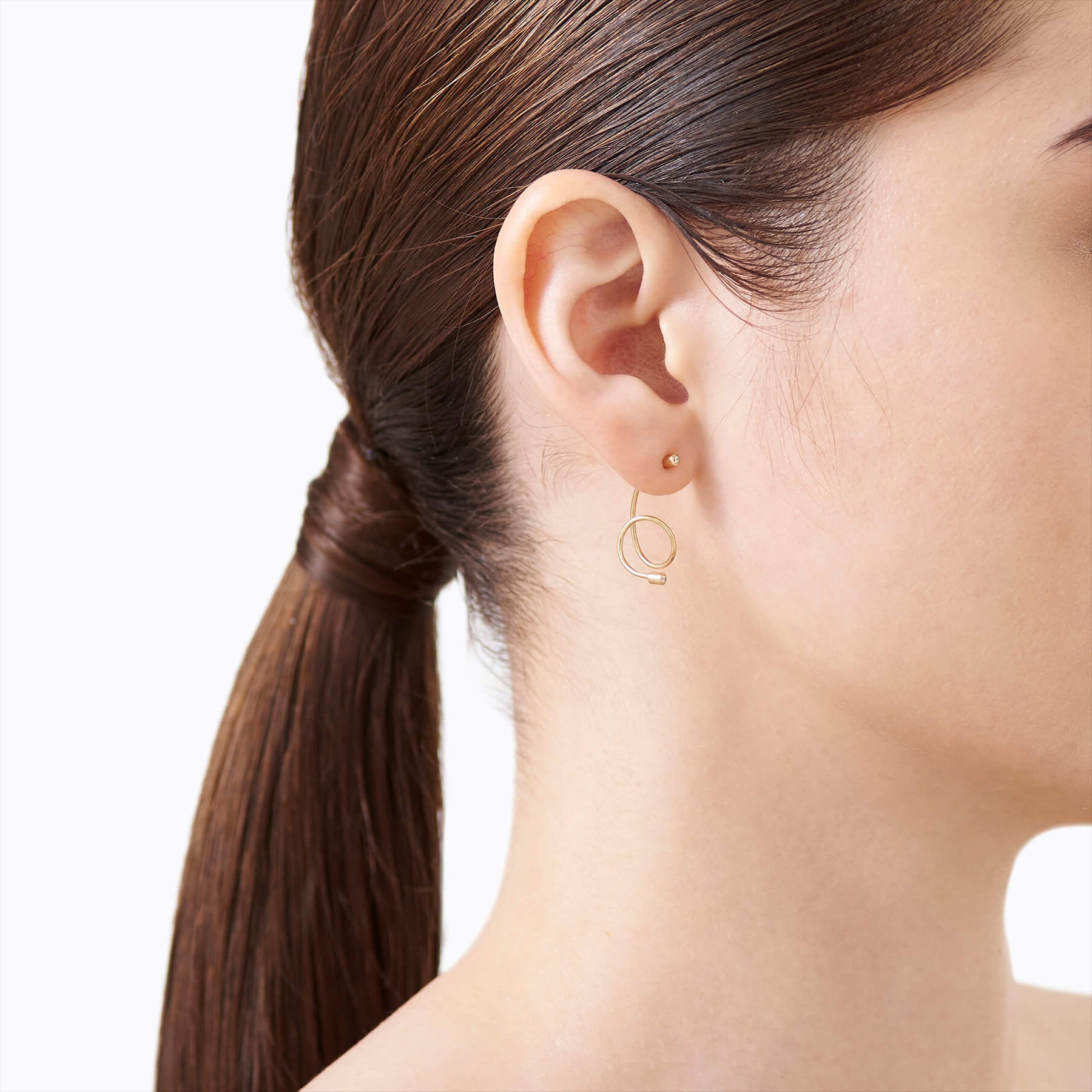 Diamond Twist Curl Pierce 02 L - SHIHARA