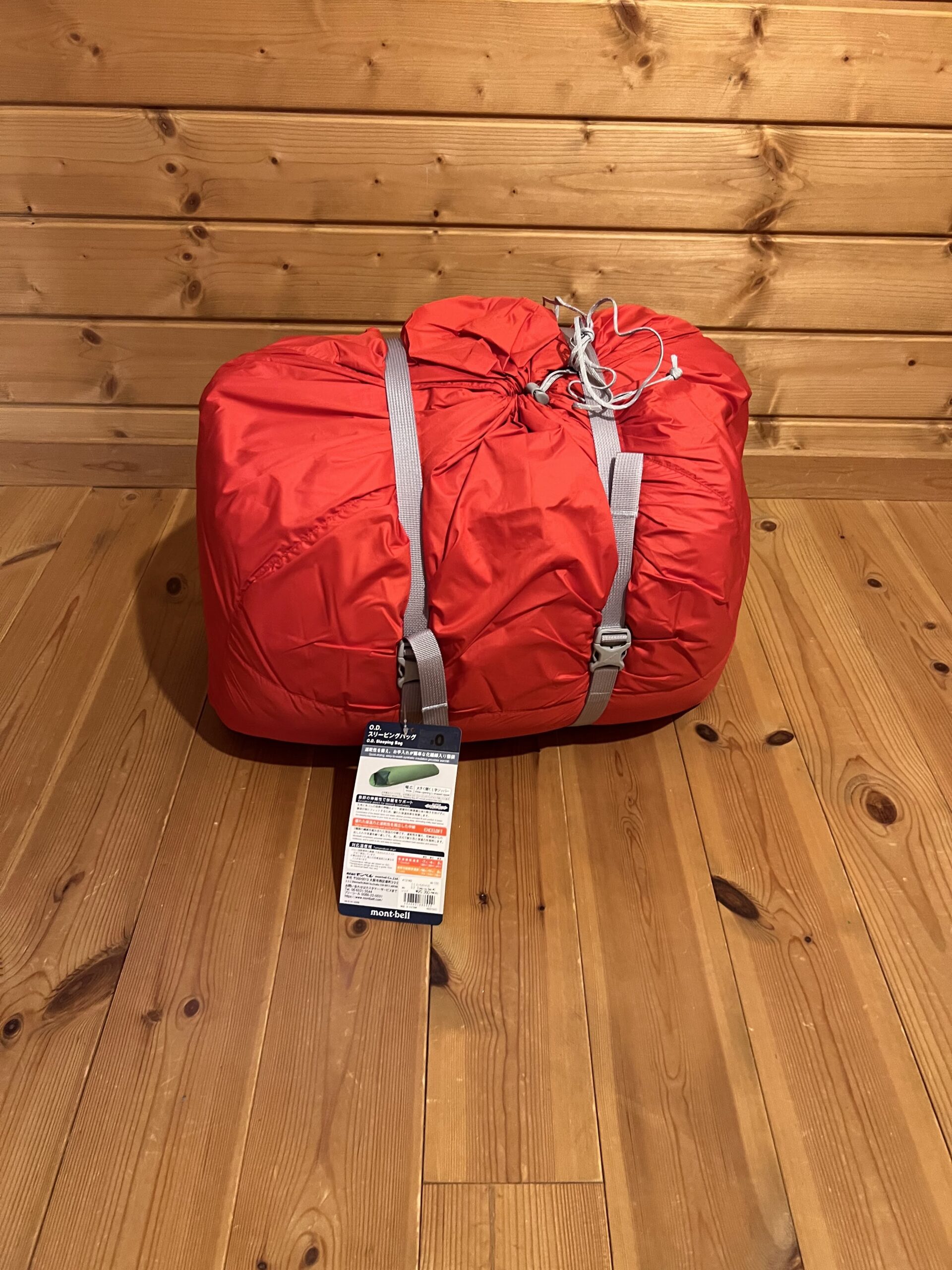 mont-bell O.D. Sleeping Bag #0 赤 モンベル O.D.スリーピングバッグ