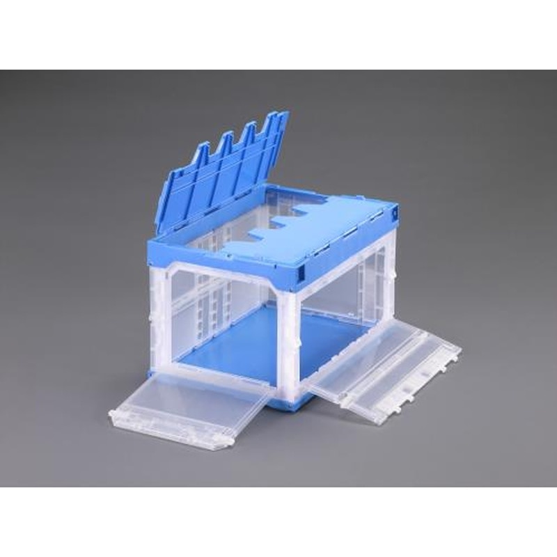 エコン カラーオリコン フタ付き 50L ホワイトグレー 560320WHTSU 1台