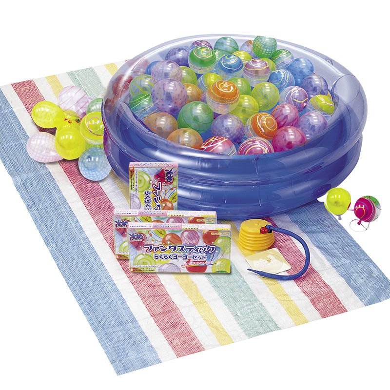 鈴木ラテックス らくらくヨーヨーセット メタルクリスタル 1セット