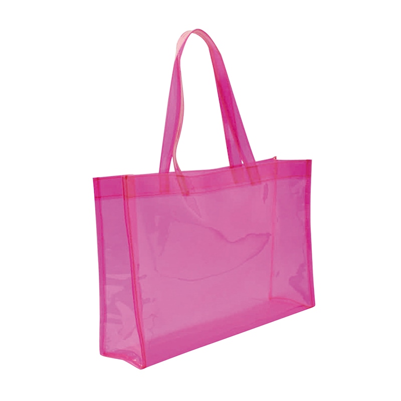 敷島産業 手提げ PVCバッグ ブルー 40423 10枚/袋（ご注文単位10袋