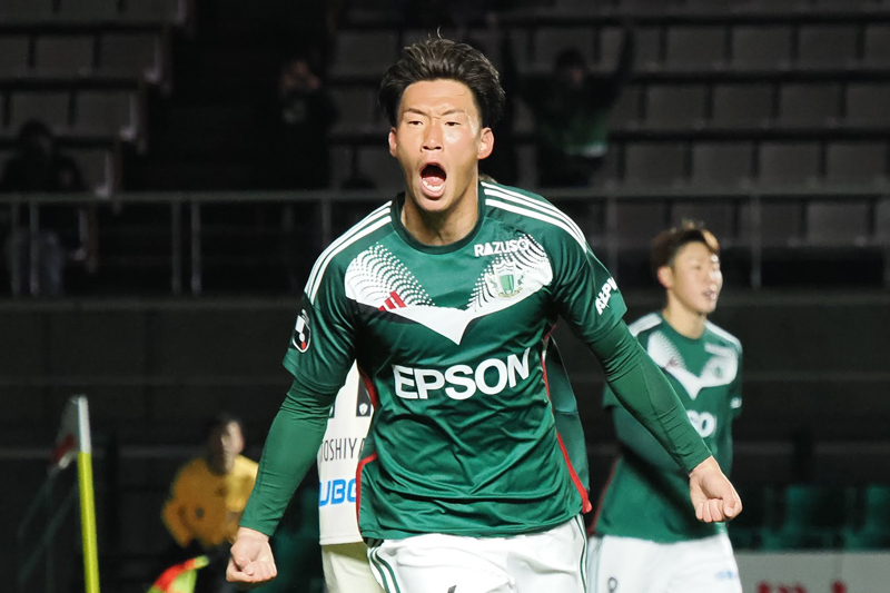松本山雅 2025年オーセンティックユニフォームFP1 44番 野々村鷹人実