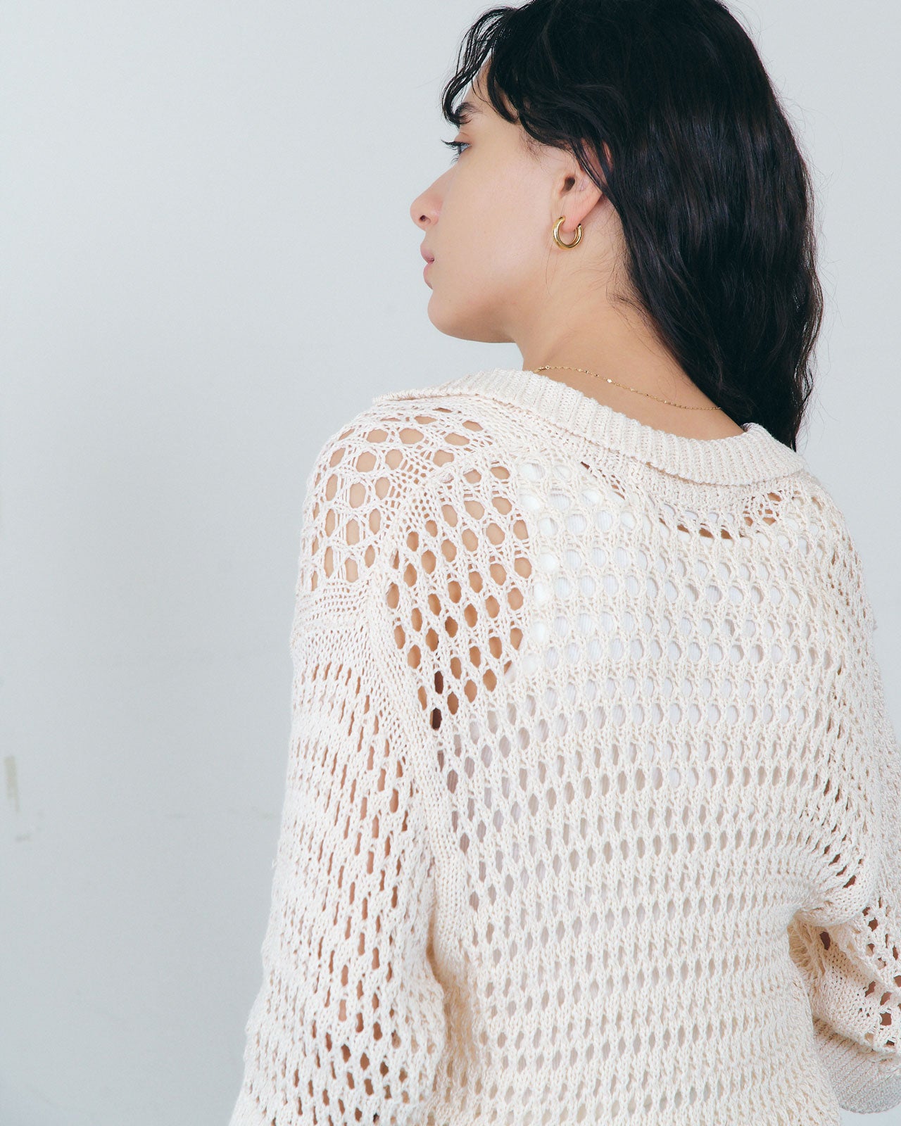 OPENWORK POLO KNIT – Shinzone