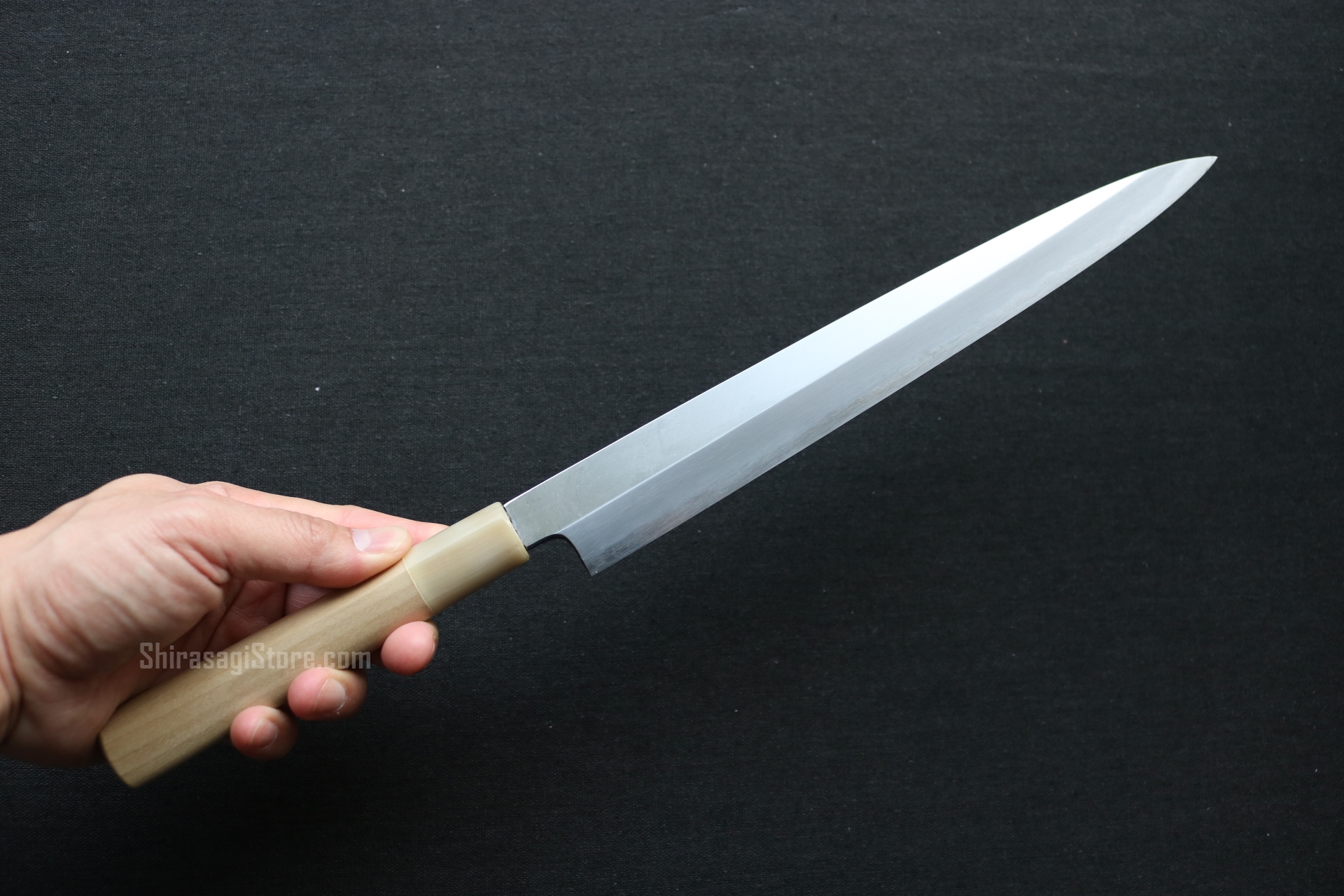 水野鍛錬所「源昭忠」柳刃 刺身包丁 本鍛錬 青二鋼 9寸