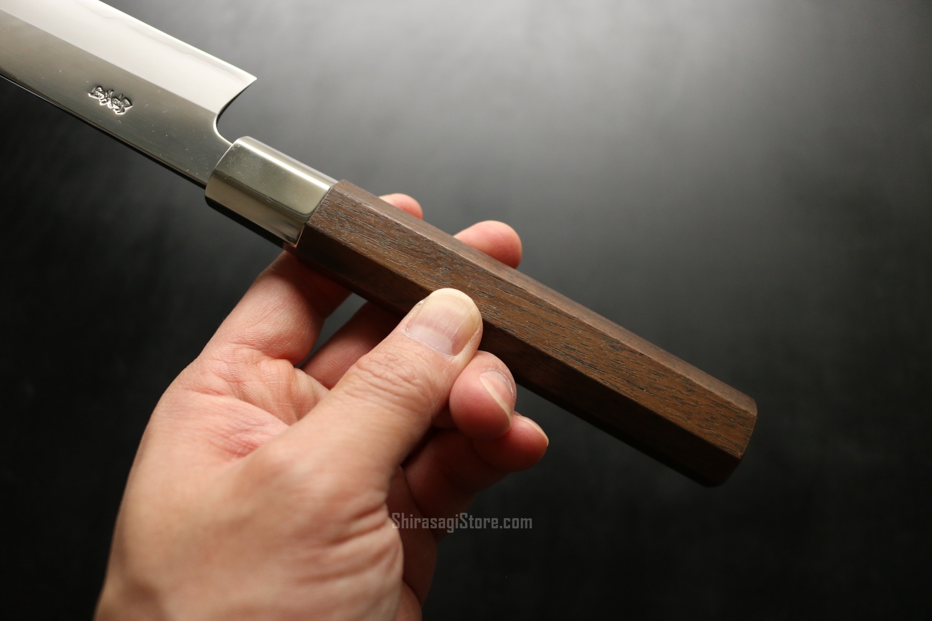 土佐打刃物 黒鳥鍛造工場 両刃 柳刃 刺身包丁 銀三鋼 鏡面仕上 240mm