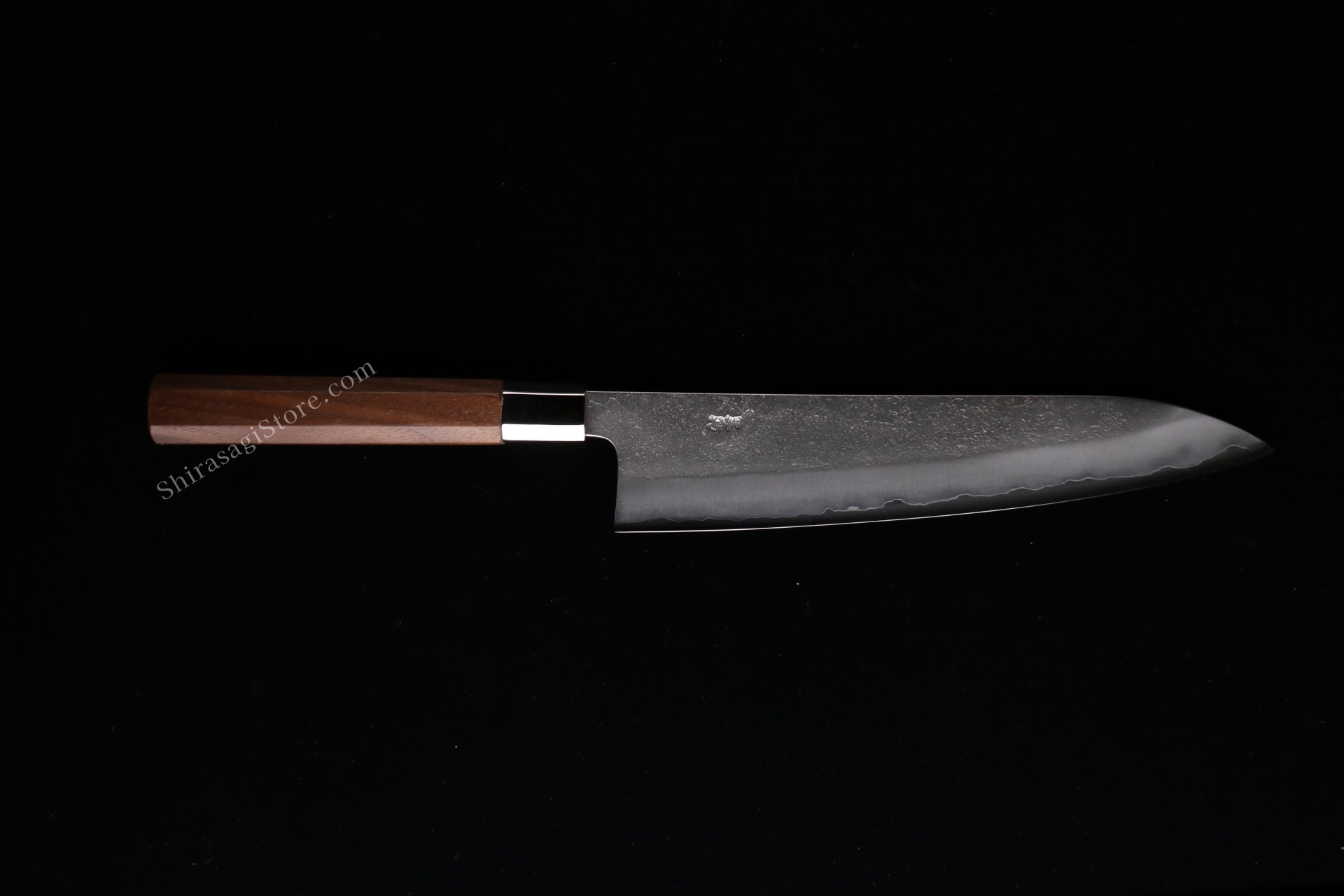 土佐打刃物 黒鳥鍛造工場 牛刀 包丁 銀三鋼 梨地仕上 240mm