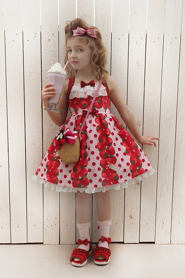 シャーリーテンプル☆いちごワンピース3点セット シャーリーテンプル