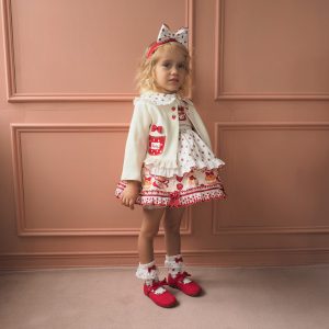 Restock ♡ シャーリーカフェプリントワンピース♡ サックス ♡ 2023.8