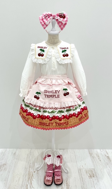 シャーリーテンプル 赤白ギンガムチェリージャンスカ ♡New Arrival