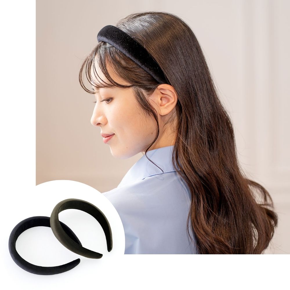 品良く仕上がる大人のベロアカチューシャ | shesay(志成販売