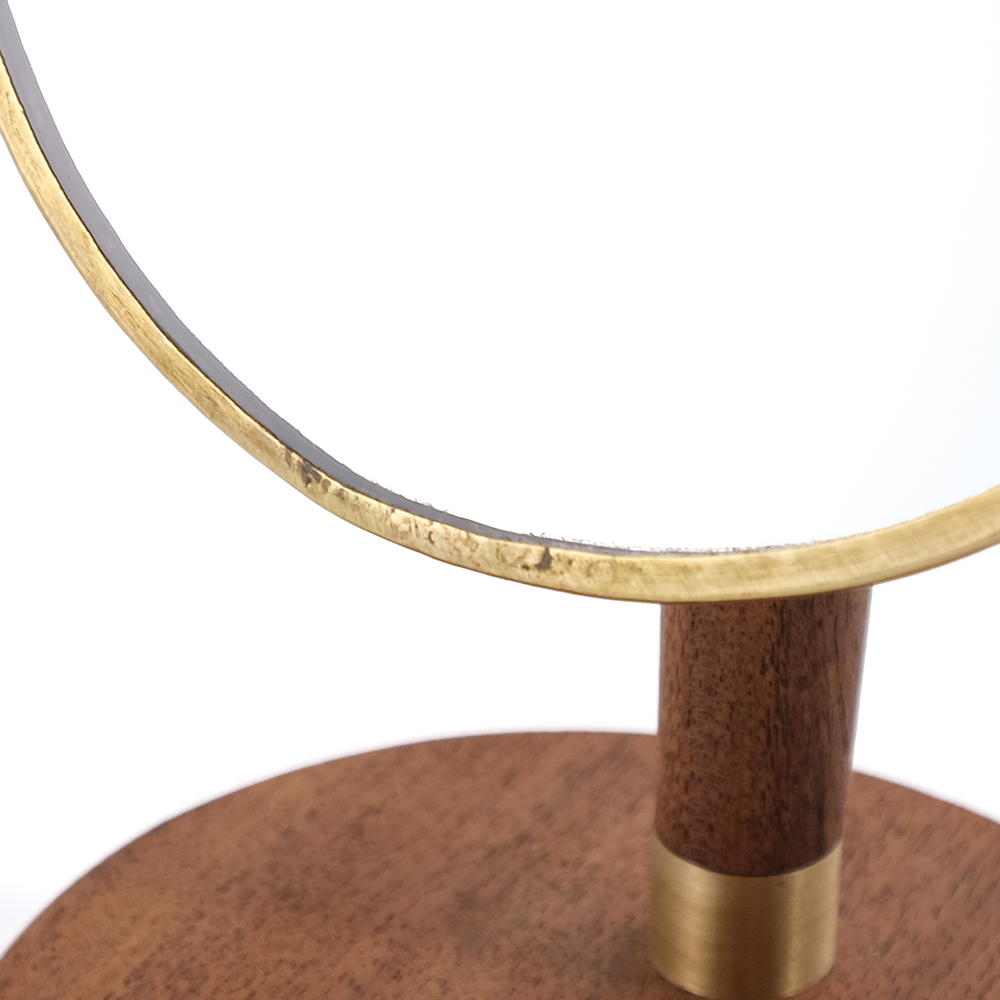 BRASS＆WOOD スタンドミラー オーバル | shesay(志成販売