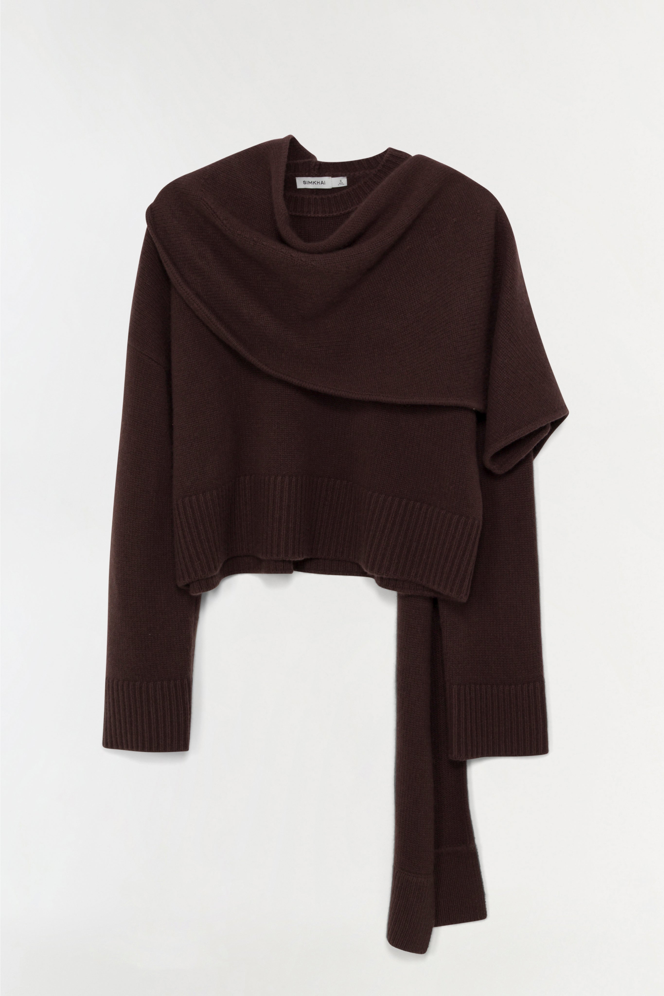 Elson Wool Cashmere Scarf Sweater – SIMKHAI