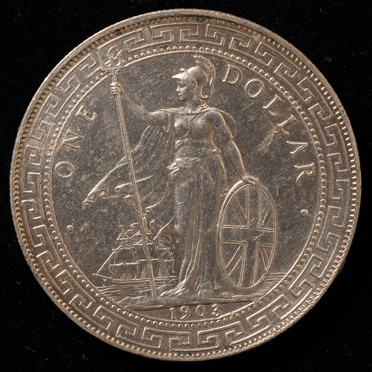 貨幣博物館 | イギリス貿易銀 1ドル銀貨（1903年）上品 返品不可 Sold